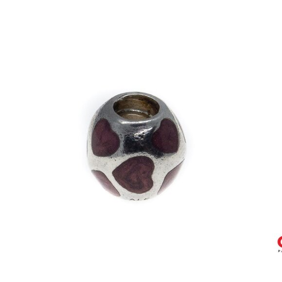 Pandora ALE Love You With Purple Enamel S925 Sterling Silver Charm Pendant Bead